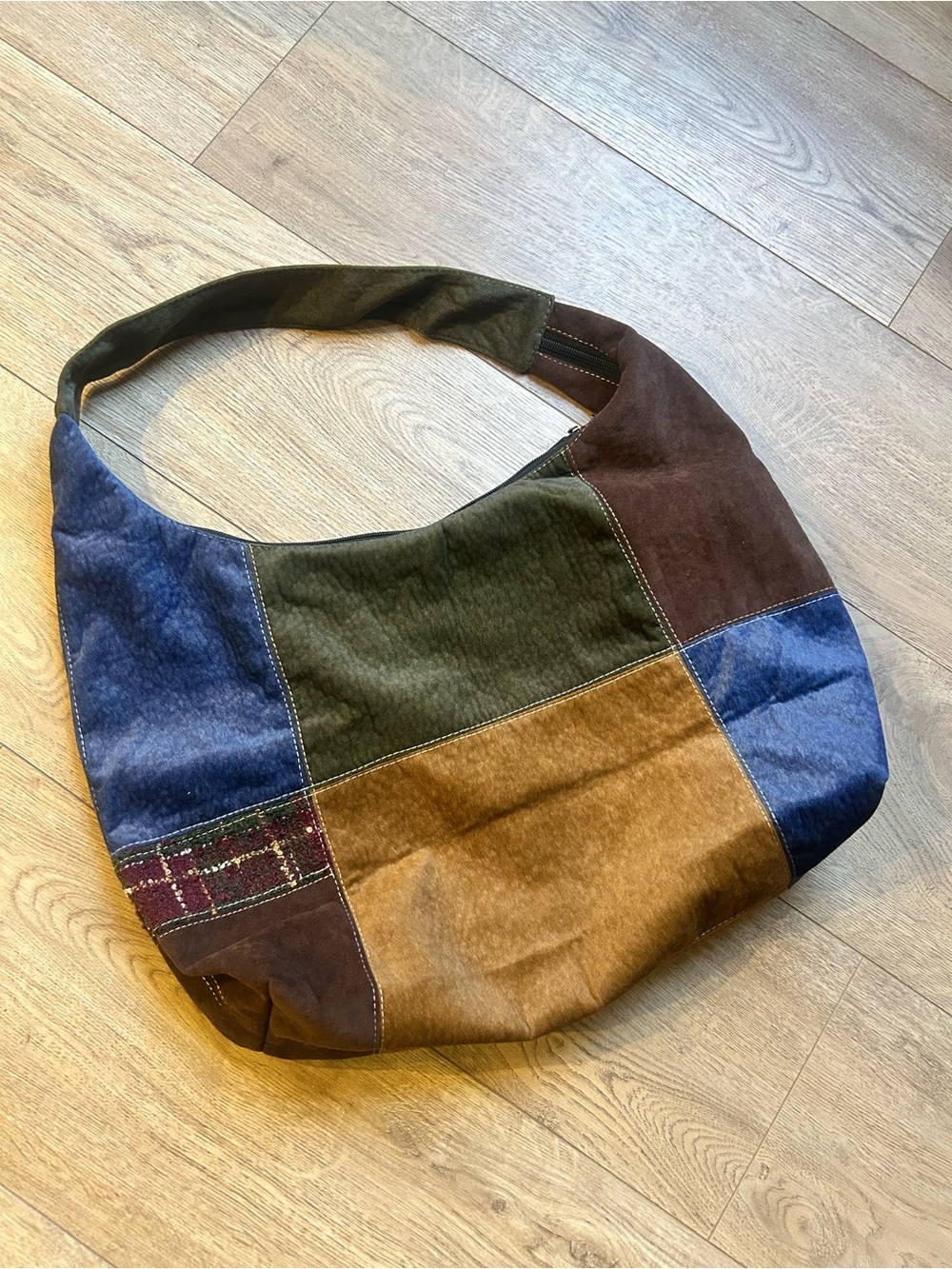 Patchwork Multi-Color Hobo Bag - Picture 2 of 2